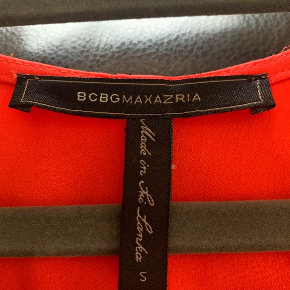 BCBGMAXAZRIA Red Layered Dress NEW Small - Picture 5 of 6